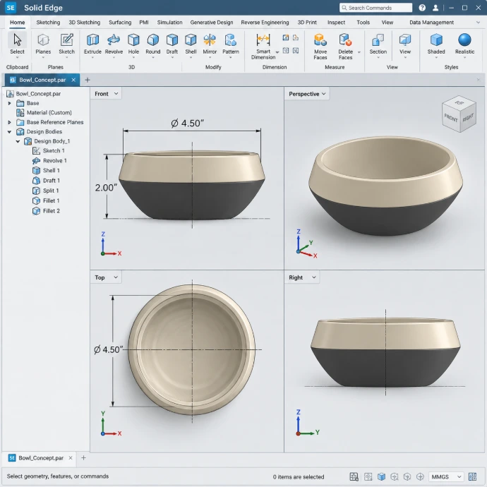 Tableware design and prototype development