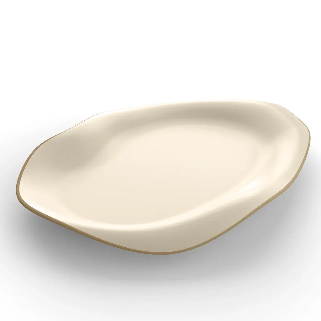 MR-S1411 Miramar 14.5" x 11" x 1.5" Oval Slider Plate
