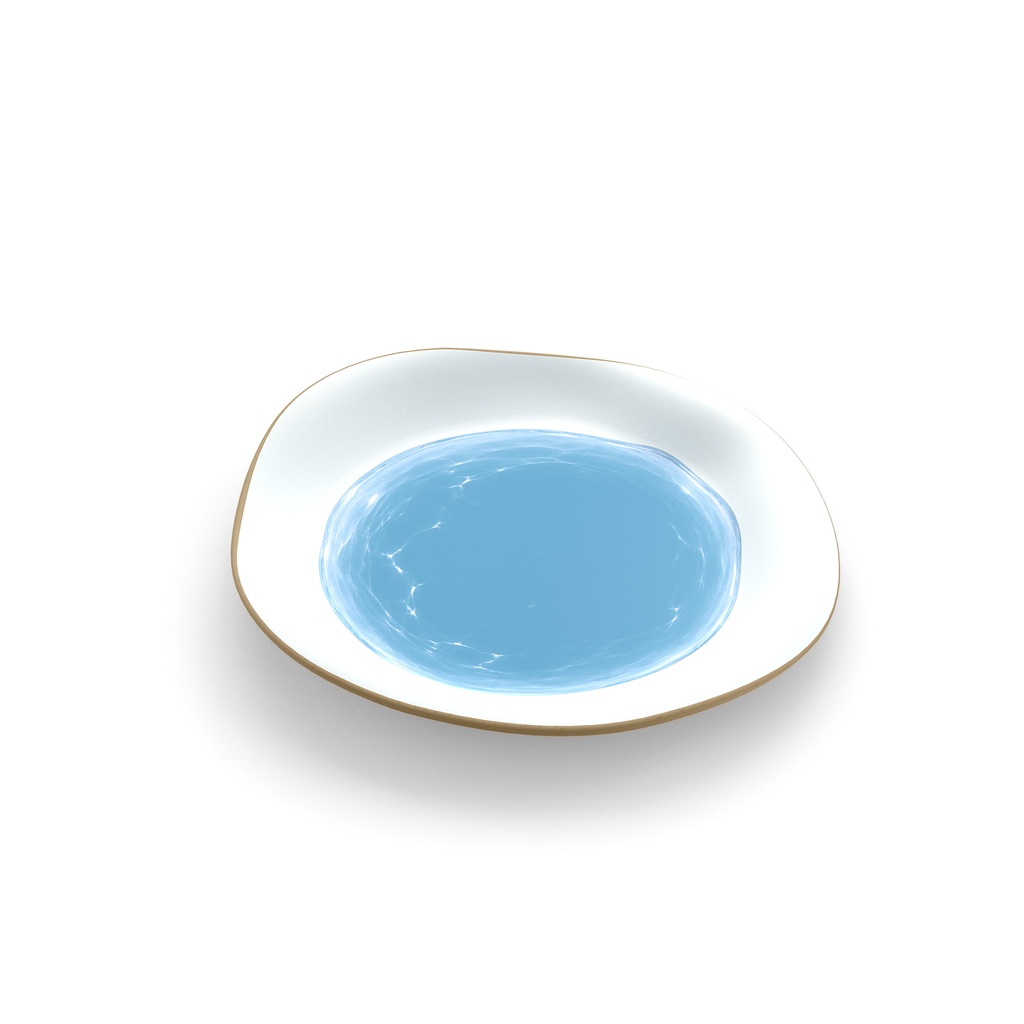 [TP-P725-SFWH] TP-P725 Tidepool 7.25" x 1" Round Plate